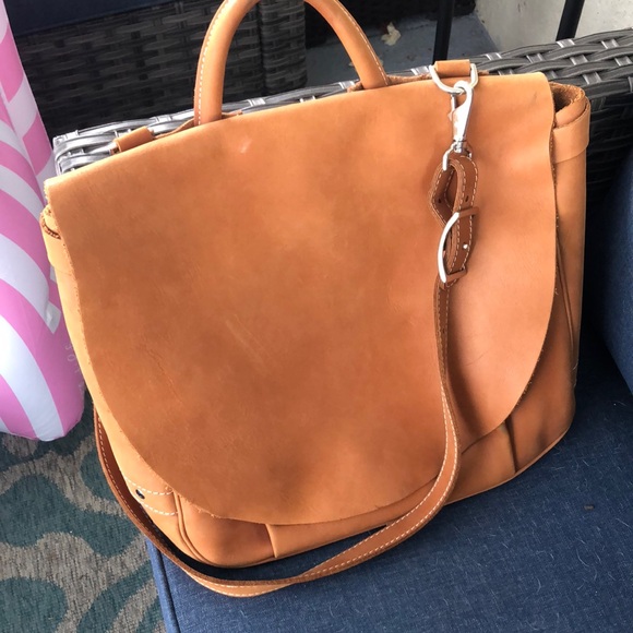 The Counterfit Mailbag Leather Messenger Bag with Adjustable Strap - Picture 2 of 6